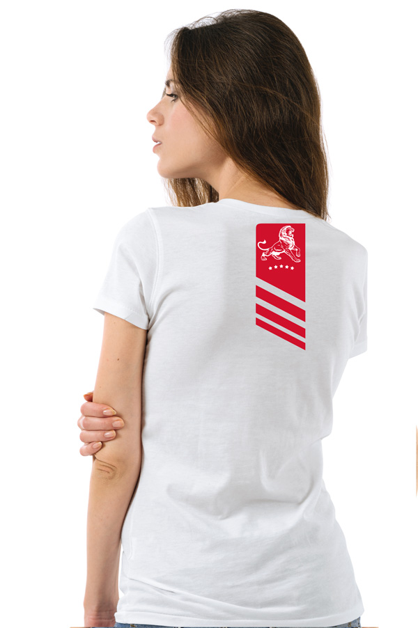 lion graphic back white