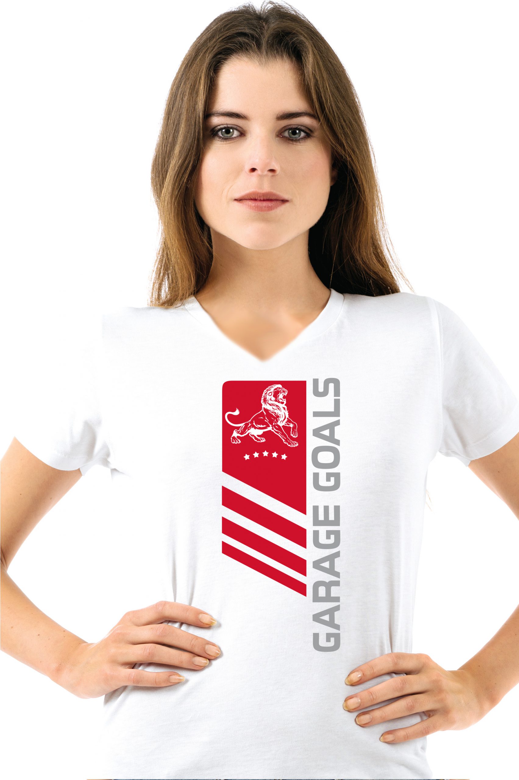 lion graphic front white