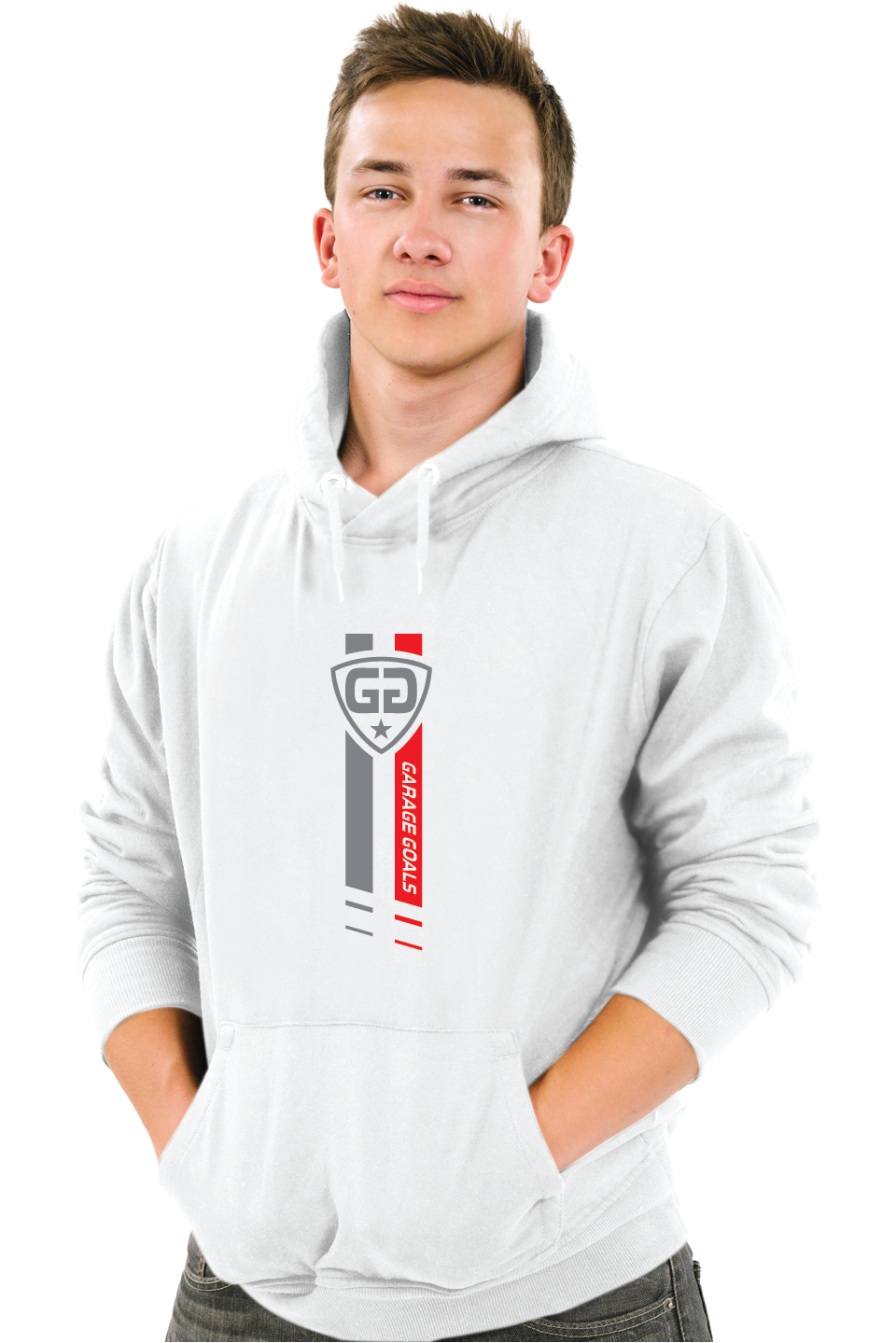 GG star M hoodie white