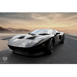 Black Ford GT sand
